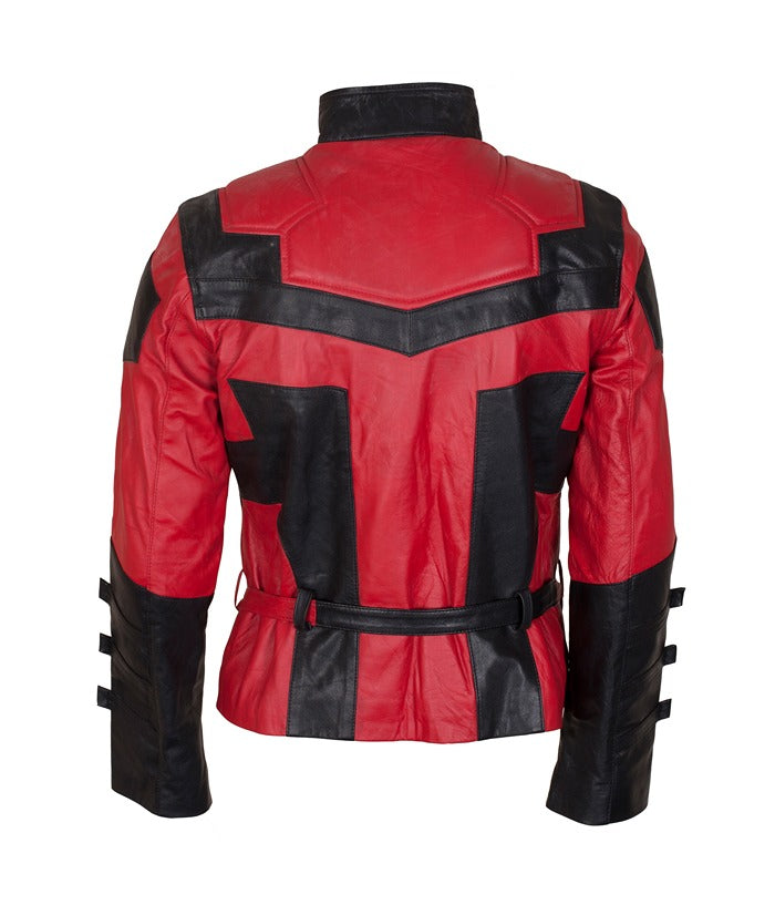 Ben Affleck Daredevil Red Leather Jacket Costume Free Shipping UK USA Canada